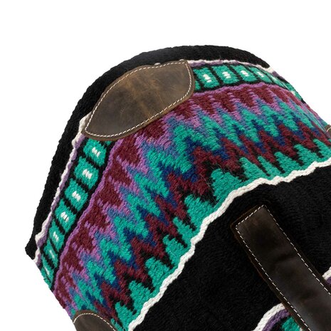 Pool&rsquo;s Western Zadeldek BLACK/PURPLE/BLUE