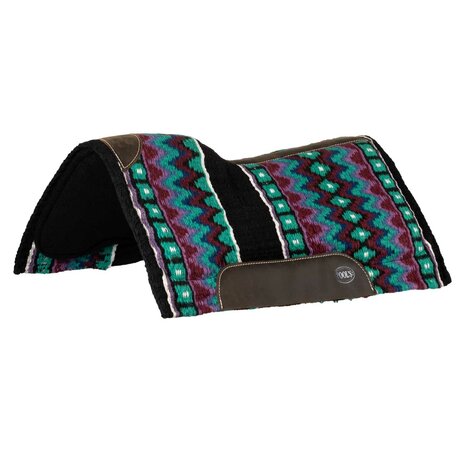 Pool&rsquo;s Western Zadeldek BLACK/PURPLE/BLUE