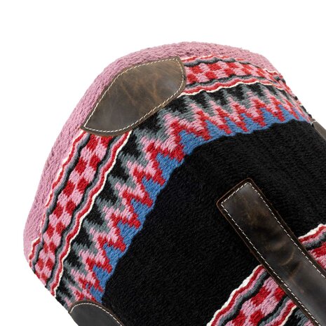Pool&rsquo;s Western Zadeldek BLACK/PINK/RED