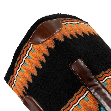 Pool&rsquo;s Western Zadeldek BLACK/ORANGE/WHITE
