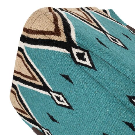 Pool&rsquo;s Contoured Western Saddle Pad TURQUOISE/BLACK