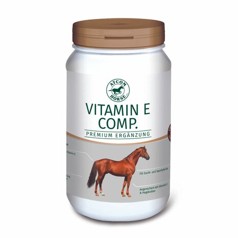 ATCOM VITAMIN E COMP. &ndash; Vitamine E voor Spieren &amp; Vitaliteit Paard