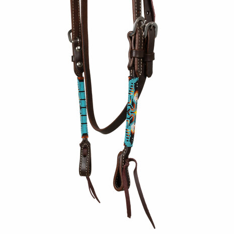 Pool&rsquo;s Navajo Sky Beaded Oiled Western Hoofdstel
