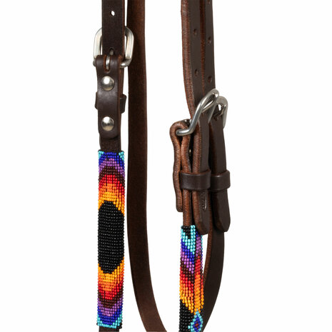 Pool&rsquo;s Navajo Serape Beaded Oiled Western Hoofdstel