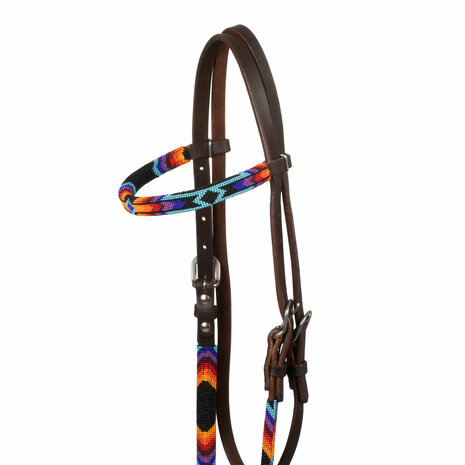 Pool&rsquo;s Navajo Serape Beaded Oiled Western Hoofdstel
