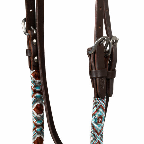 Pool&rsquo;s Diamonds Beaded Oiled Western Hoofdstel