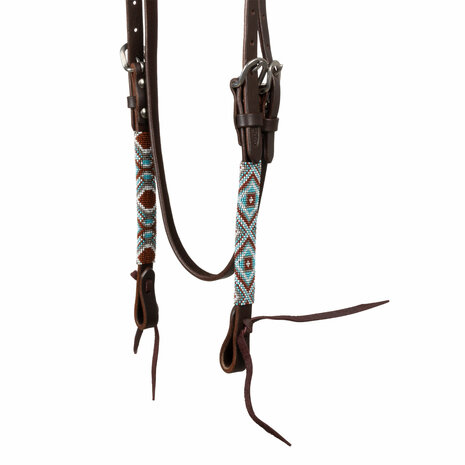 Pool&rsquo;s Diamonds Beaded Oiled Western Hoofdstel