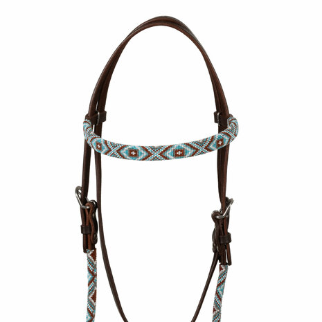 Pool&rsquo;s Diamonds Beaded Oiled Western Hoofdstel