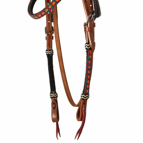 Pool&rsquo;s Sunrise Beaded Oiled Western Hoofdstel