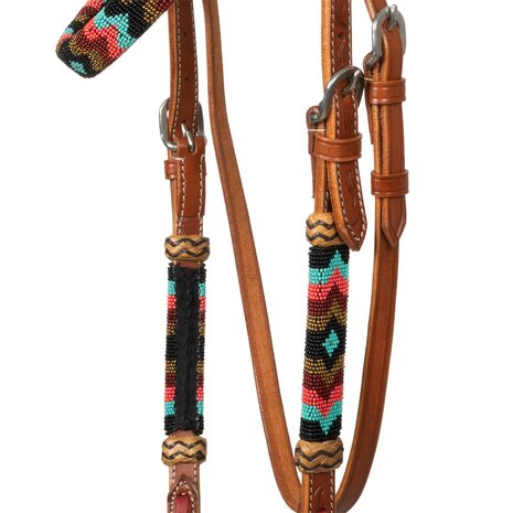 Pool&rsquo;s Shade Beaded Oiled Western Hoofdstel