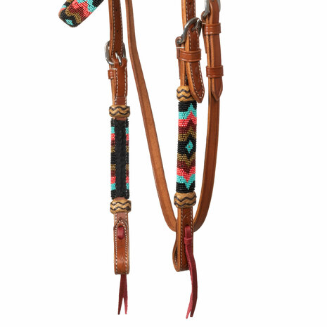 Pool&rsquo;s Shade Beaded Oiled Western Hoofdstel