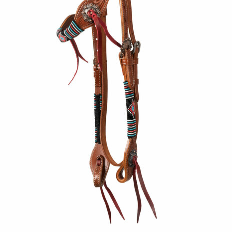 Pool&rsquo;s Briglia Beaded Oiled Western Hoofdstel