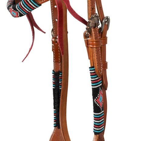 Pool&rsquo;s Briglia Beaded Oiled Western Hoofdstel