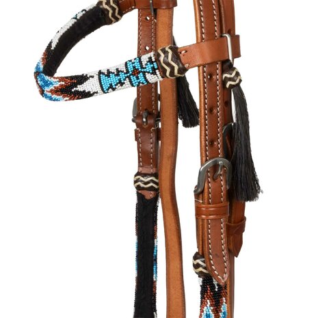 Pool&rsquo;s Ice Beaded Oiled Western Hoofdstel