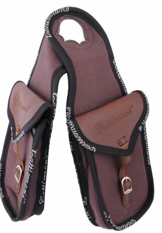 Cattleman&rsquo;s Double Horn Bag &ndash; Canvas &amp; Leer (Dubbel model)