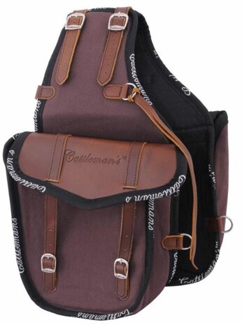 Cattleman&rsquo;s Achtertas &ndash; Canvas &amp; Leer