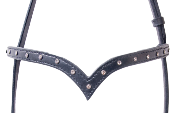 Karlslund Stjarni met V-Frontriem en Swarovski Kristallen