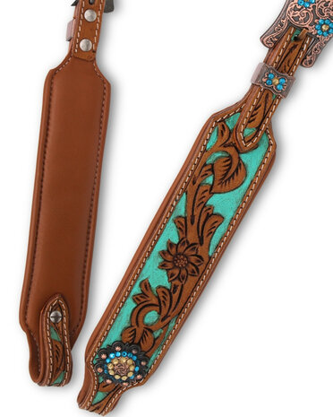Two Ear Anatomisch westernhoofdstel Turquoise