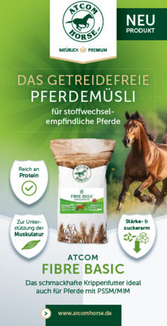 ATCOM FIBRE BASIC &ndash; graanvrij en luzernevrij paardenmuesli