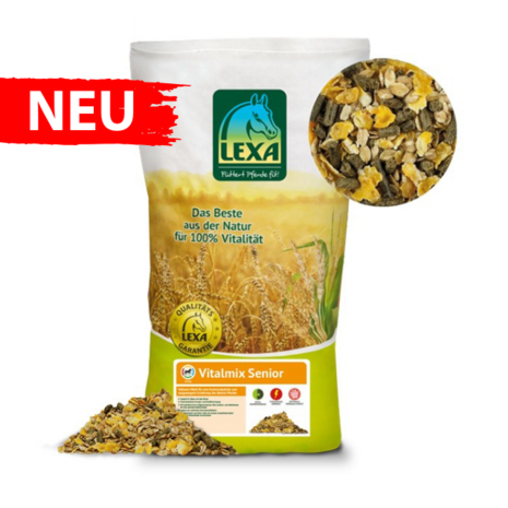 Lexa Vitaalmix Senior &ndash; Premium muesli voor oudere paarden - 15 KG