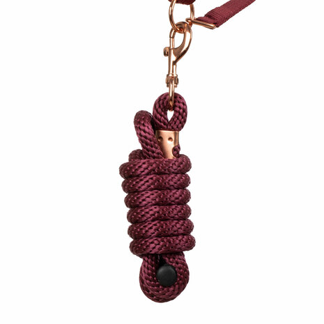 Supreme Rose Gold Line nylon halster + halstertouw