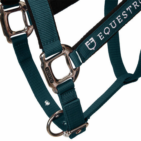 Equestro halsterset met satijnkleurige gespen