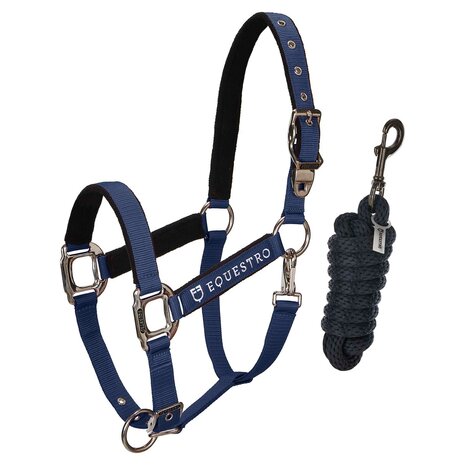 Equestro halsterset met satijnkleurige gespen