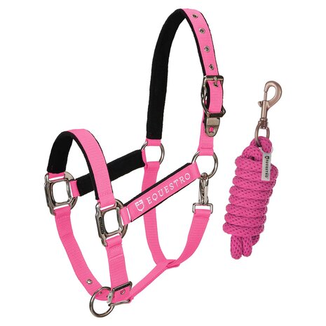 Equestro halsterset met satijnkleurige gespen
