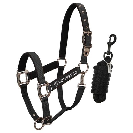 Equestro halsterset met satijnkleurige gespen