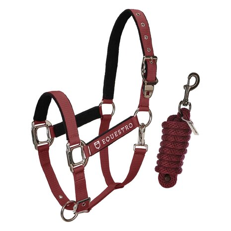 Equestro halsterset met satijnkleurige gespen