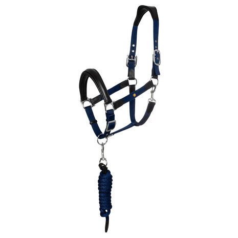 Equestro ergonomisch halster met lederen inzetstukken