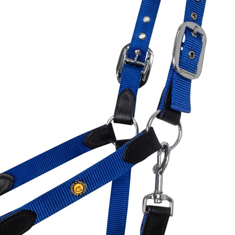 Equestro ergonomisch halster met lederen inzetstukken
