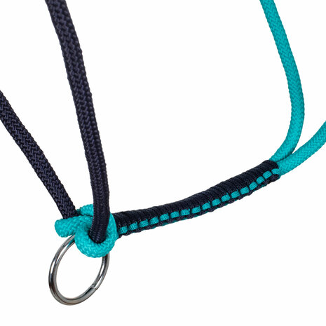 Pool&#039;s Gevlochten touwhalster Turquoise
