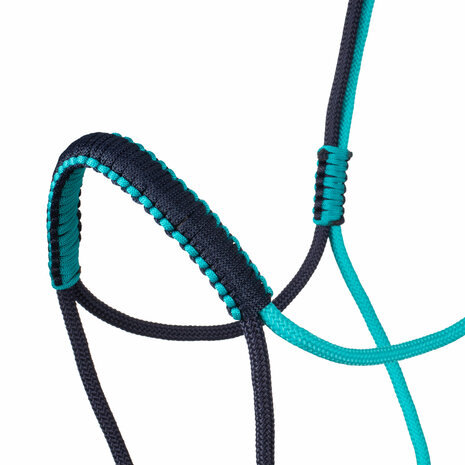 Pool&#039;s Gevlochten touwhalster Turquoise