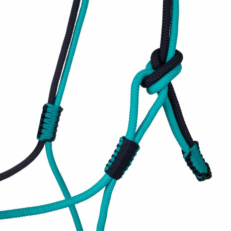 Pool&#039;s Gevlochten touwhalster Turquoise