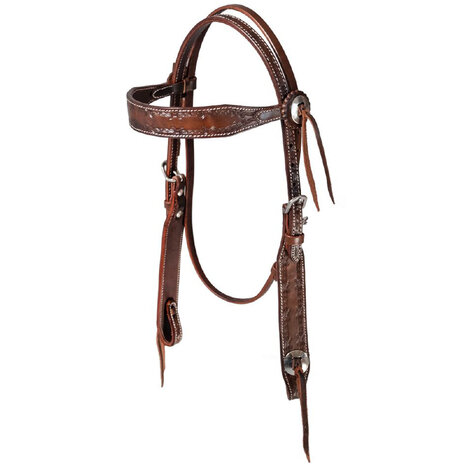 Pool&rsquo;s Square Western Hoofdstel met Barbwire Tooling