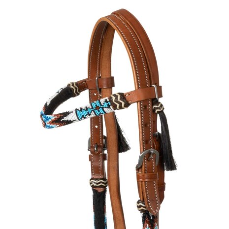 Pool&rsquo;s Ice Beaded Oiled Western Hoofdstel