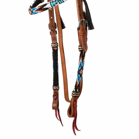 Pool&rsquo;s Ice Beaded Oiled Western Hoofdstel