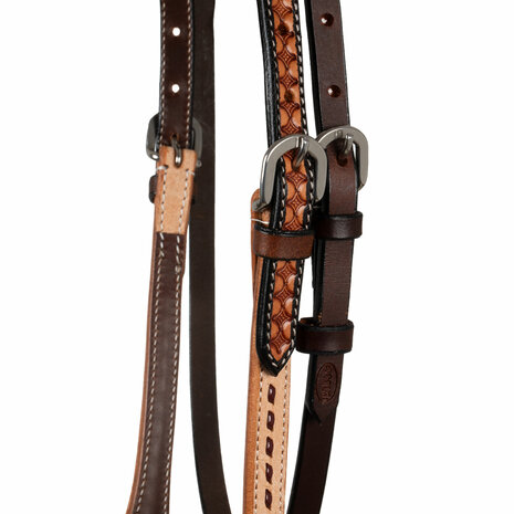 Pool&rsquo;s 2 Tone Futurity Western Hoofdstel