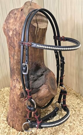 Sidepull met Swarovski parels