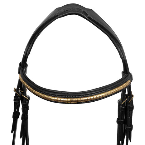 Hoofdstel Supreme Compleet Black &amp; Gold