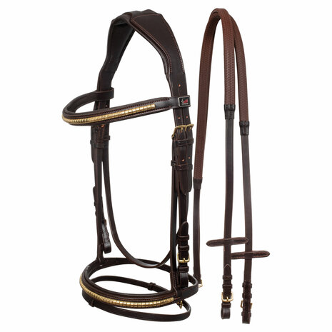 Hoofdstel Supreme Compleet Brown &amp; Gold