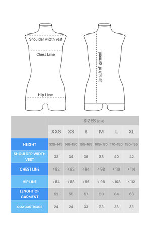 CO₂-patroon voor Equestro Airbagvest