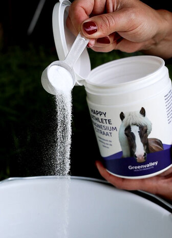 Green Valley Happy Athlete Magnesiumcitraat &ndash; ondersteuning voor spieren, zenuwen en ontspanning bij paarden