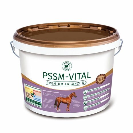 Atcom PSSM Vital 9 KG Granulaat - Compleet vitaminen- en mineralenvoer voor PSSM- en stofwisselingsgevoelige paarden