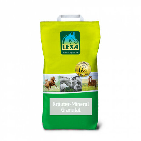 Lexa Kruiden Mineraal Granulaat 25 KG - Allround mineraalvoer met kruiden voor recreatiepaarden