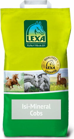 Lexa ISI Mineraal Cobs 25 KG - - Praktische mineralenbrokjes voor robuuste paardenrassen
