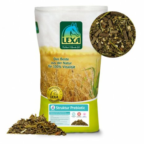 Lexa Struktur Prebiotic 20 KG &ndash; prebiotische structuurmuesli voor paarden met een gevoelige spijsvertering