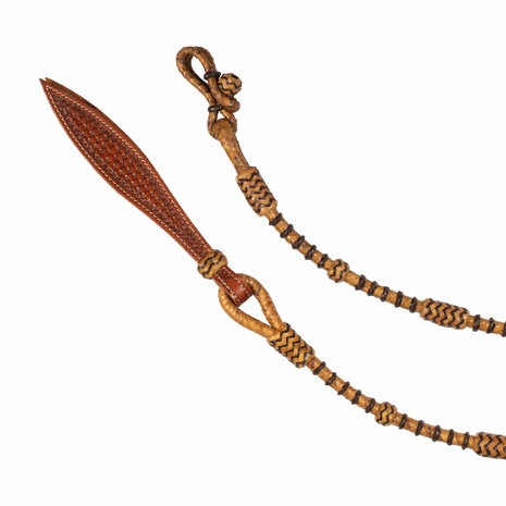 Pool&rsquo;s Raw Braided Leather Western Reins