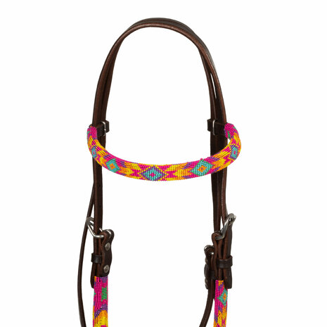 Pool&rsquo;s Multicolor Beaded Oiled Western Hoofdstel
